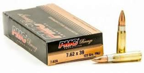 PMC Bronze 7.62x39 mm 123 Gr FMJ